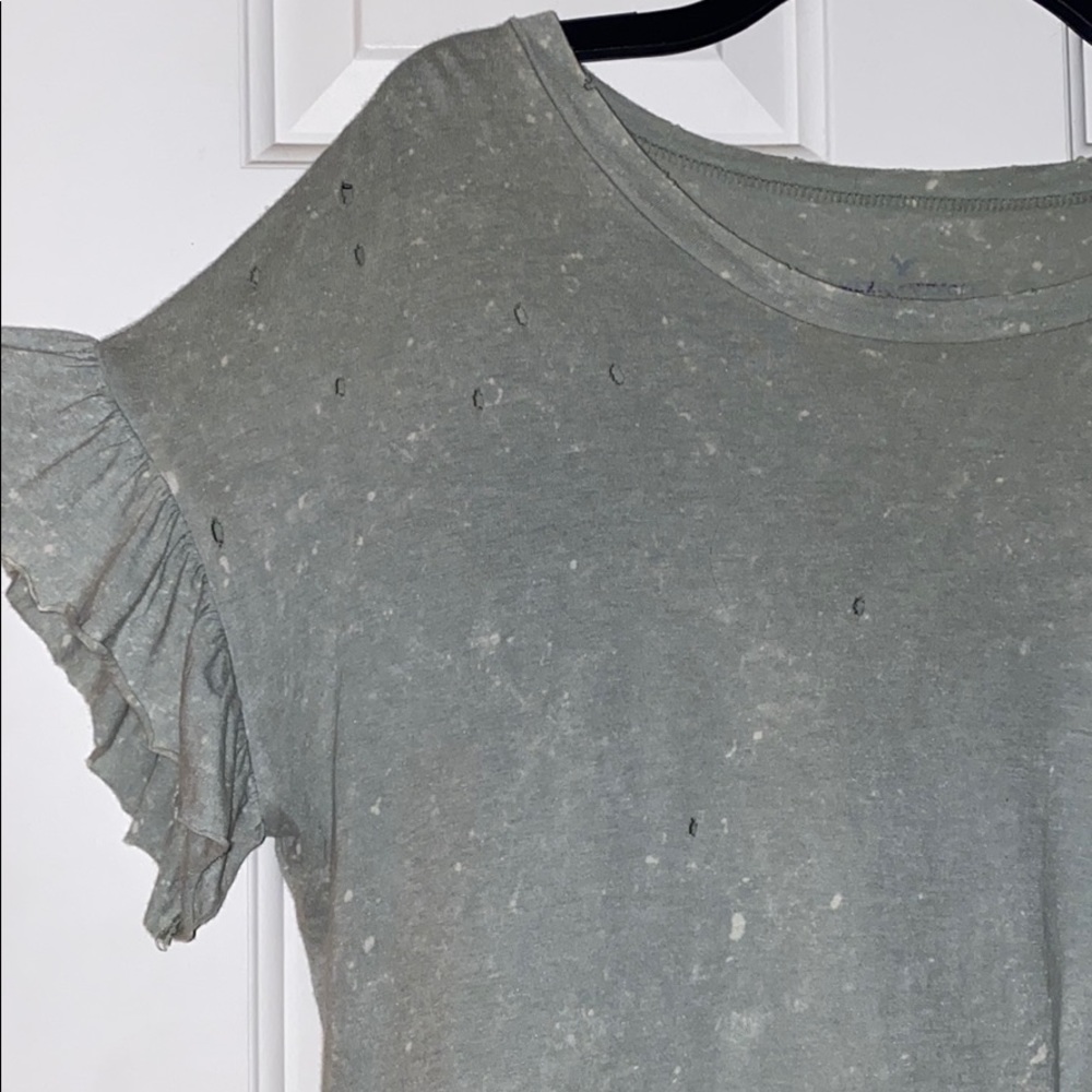 Ruffle sleeve blouse